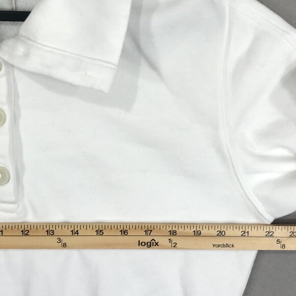 Abercrombie & Fitch Sweatshirt Women's Small White Pullover Cropped Balloon Soft - Picture 11 of 14